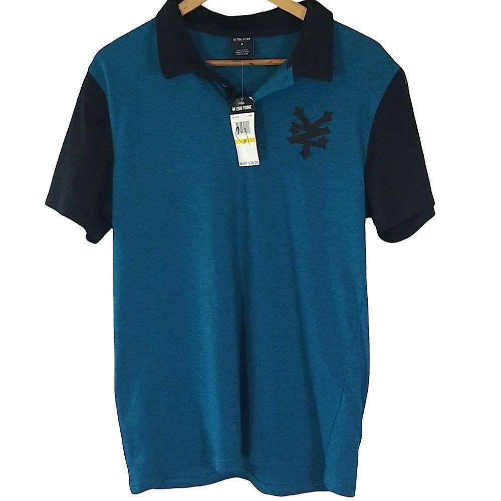 NWT Zoo York Men’s Teal Polo Shirt sz M